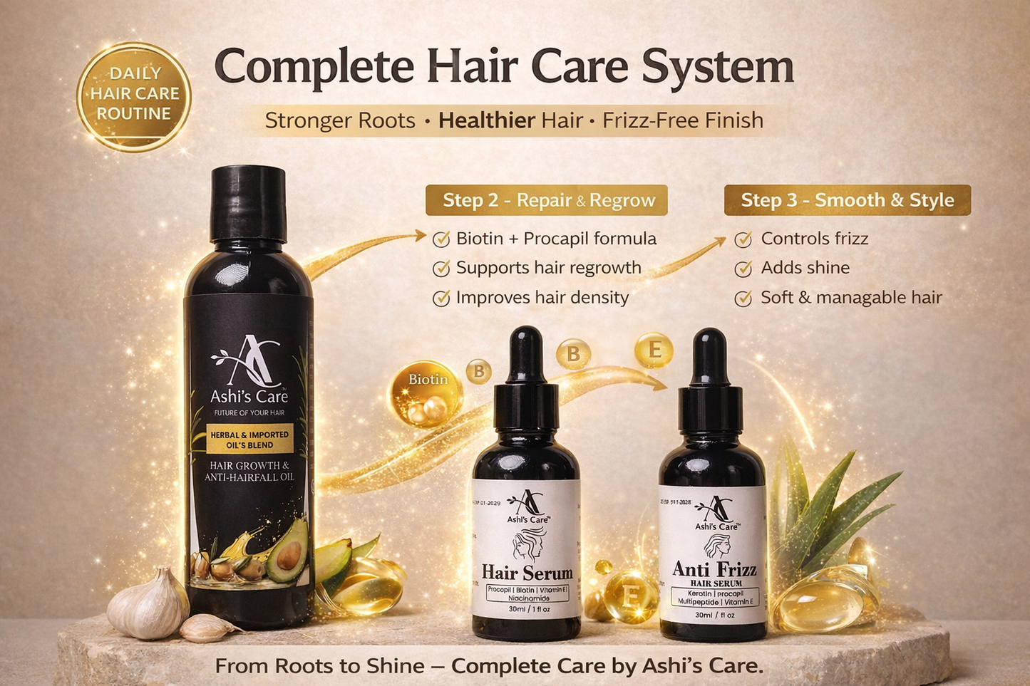 Total Hair Care Set Deal ( Pack of 3 )