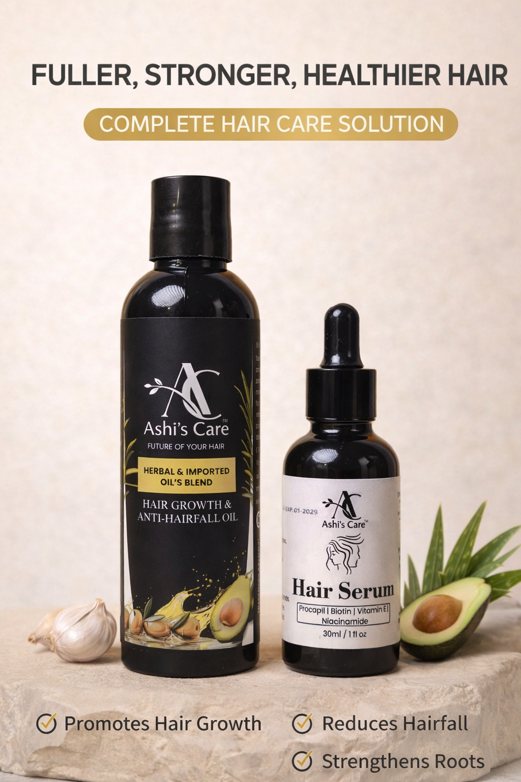 Hair Oil & Hair Serum Combo Deal