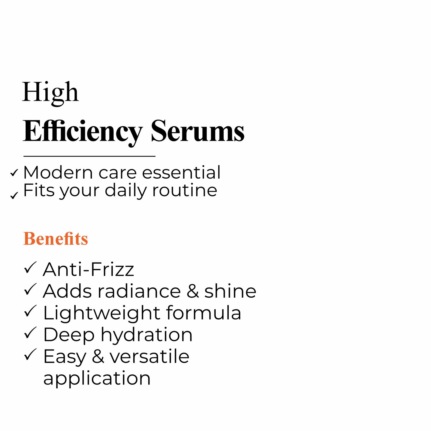 Anti Frizz Hair Serum
