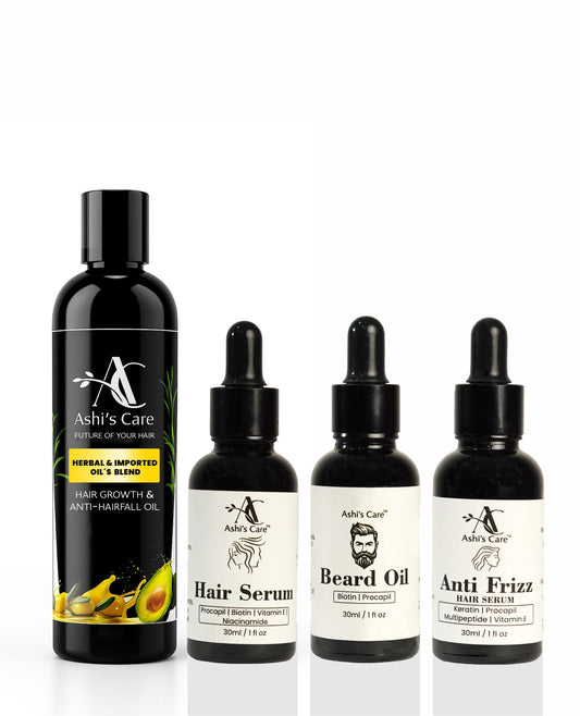 Ultimate Hair & Beard Kit ( Pack of 4 )